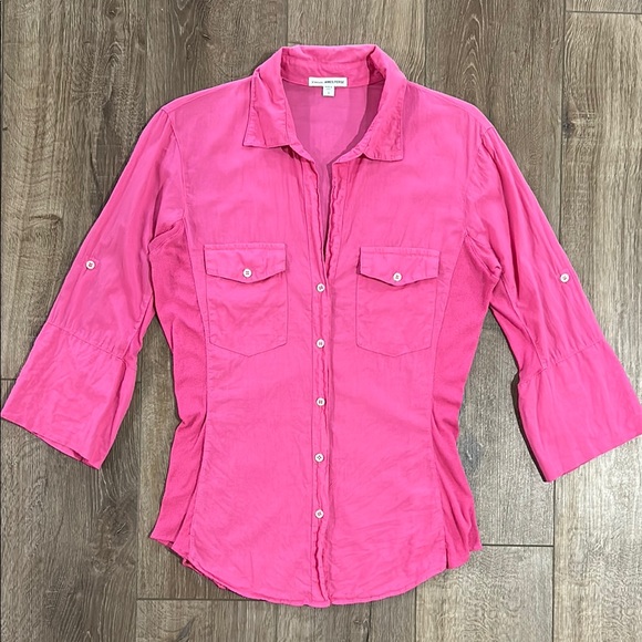 James Perse Tops - STANDARD JAMES PERSE women’s SUPIMA Cotton Slub Side Panel Shirt